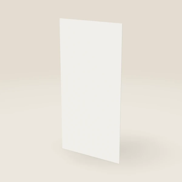 Panel trasero de plywood con acabado — 48" × 96", ¼" de grueso, imagen en 3D