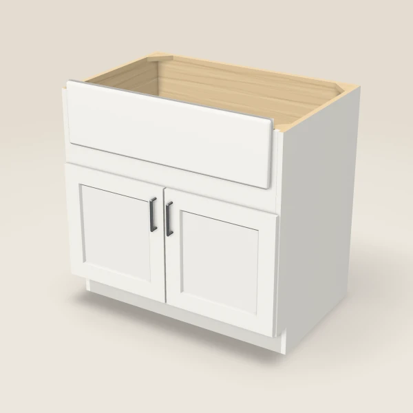 36" Farm Sink Base, 3D picture