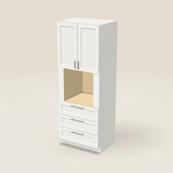 33" Oven Cabinet — 90" High, 3D picture