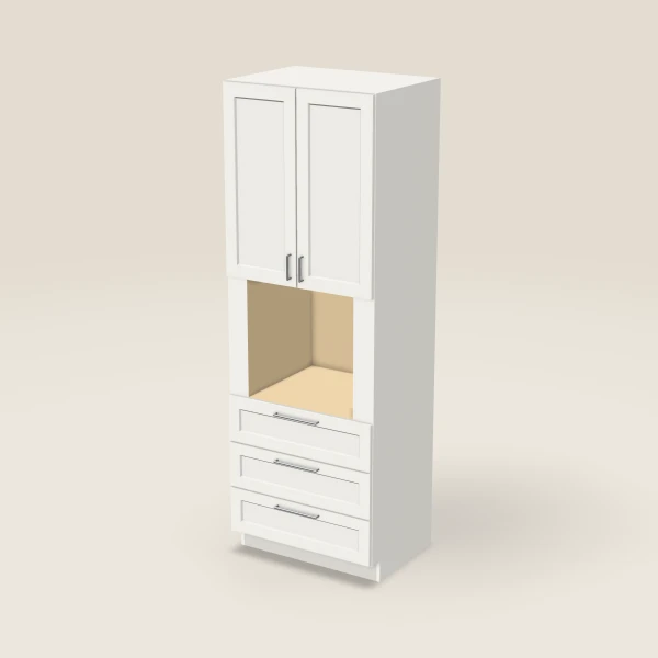 33" Oven Cabinet — 96" High, 3D picture