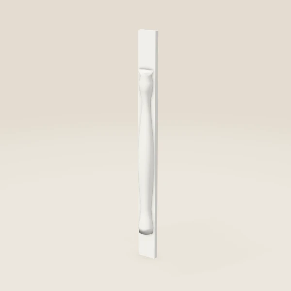 Media pata POLE75-W336 — 36" de alto, imagen en 3D