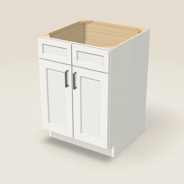 24" Sink Base — Double Door, 3D picture