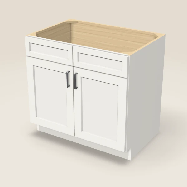 36" Sink Base — Double Door, 3D picture
