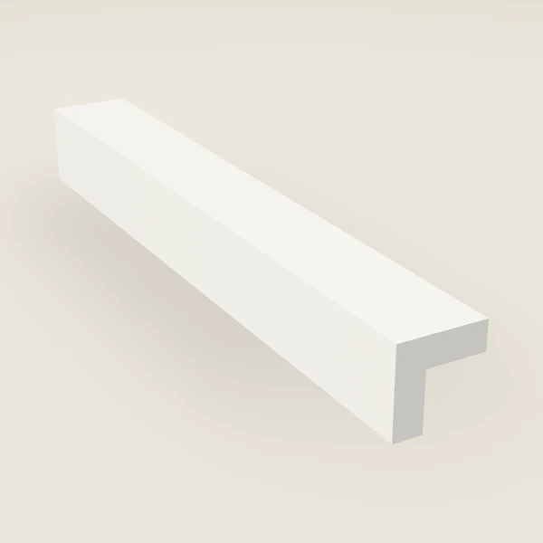 Moldura de esquina exterior — 8', imagen en 3D