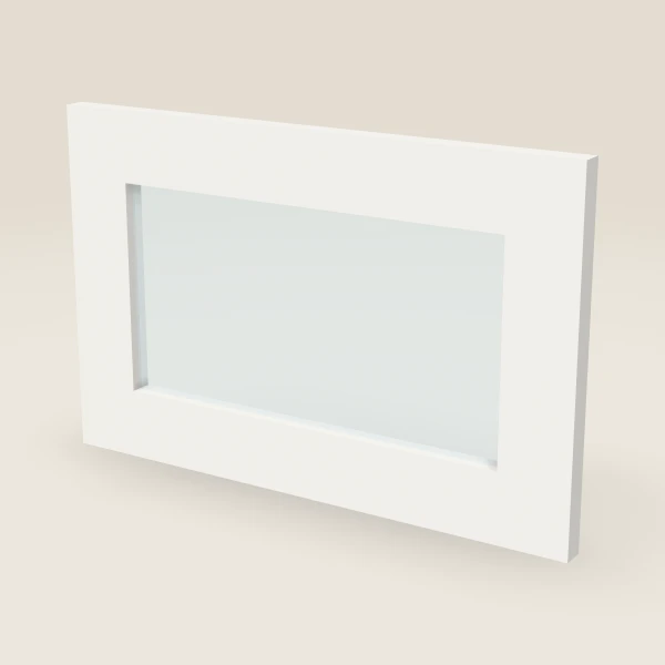 Puerta de vidrio para W1812 (17½" × 11-5/16"), imagen en 3D