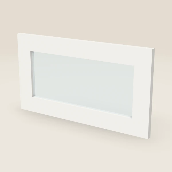 Glass Door for W2112 (20½" × 11-5/16") — Vista White, 3D picture