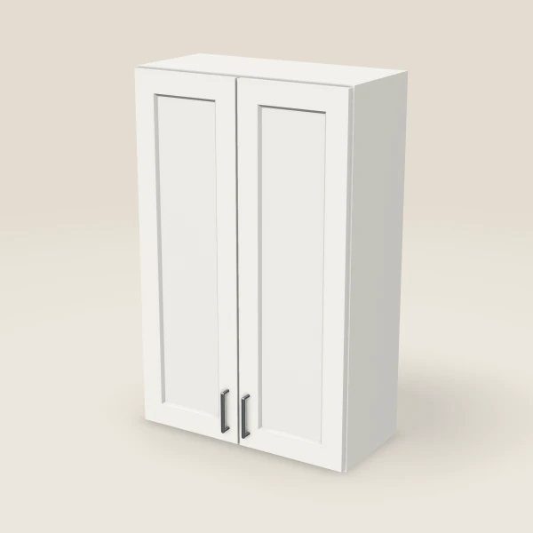 27" Wall Cabinet — 42" High, Double Door, 3D picture