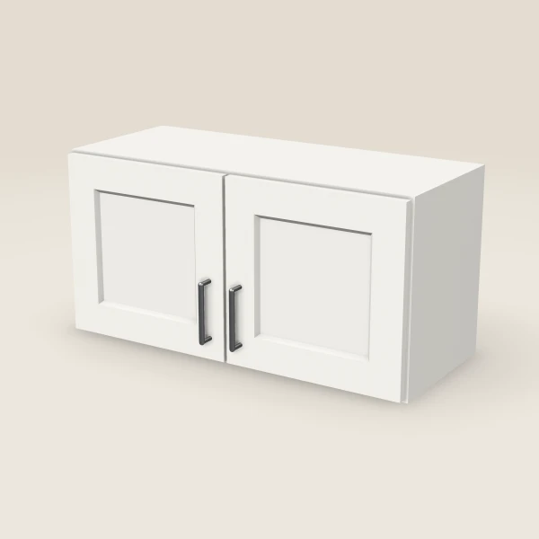 30" Wall Cabinet — 15" High, Double Door, 3D picture
