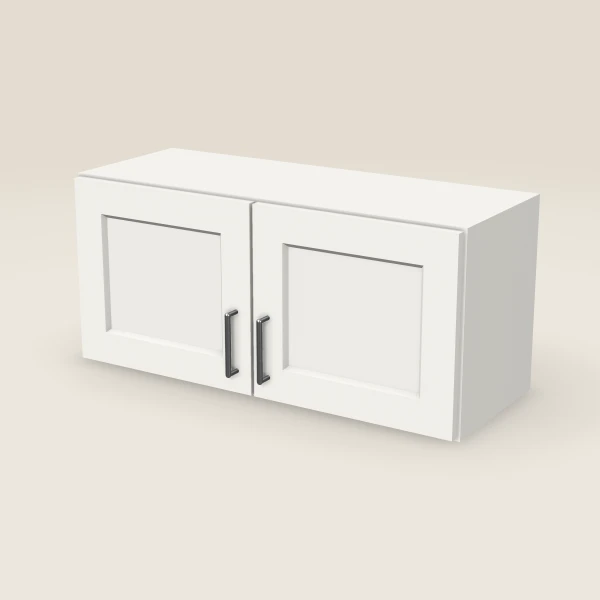 33" Wall Cabinet — 15" High, Double Door, 3D picture