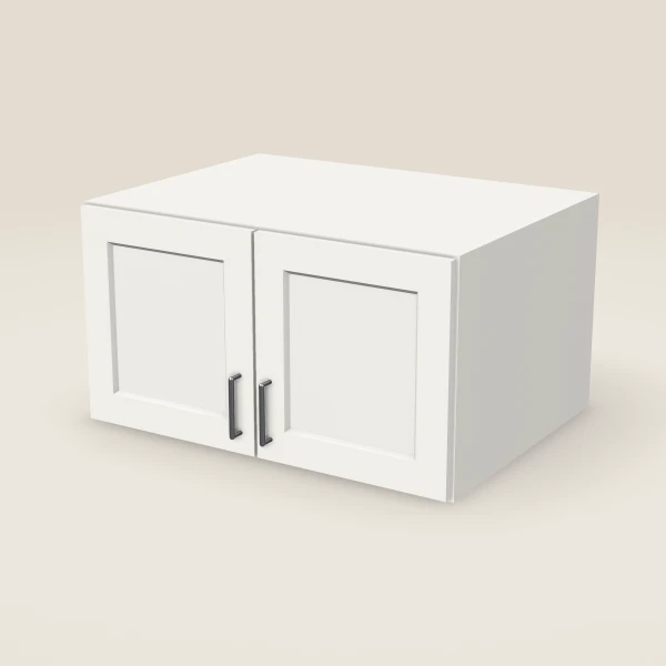 33" Wall Cabinet — 18" High, 24" Deep, Double Door, 3D picture