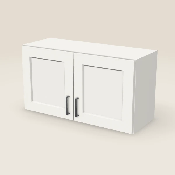 33" Wall Cabinet — 18" High, Double Door, 3D picture