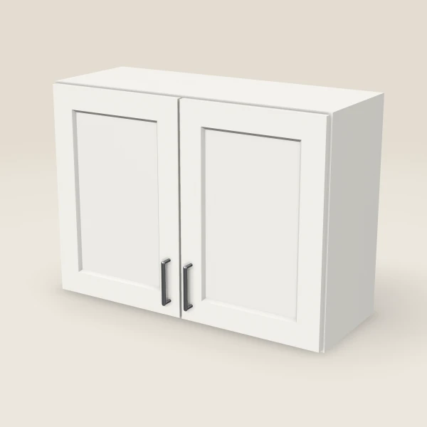 33" Wall Cabinet — 24" High, Double Door, 3D picture