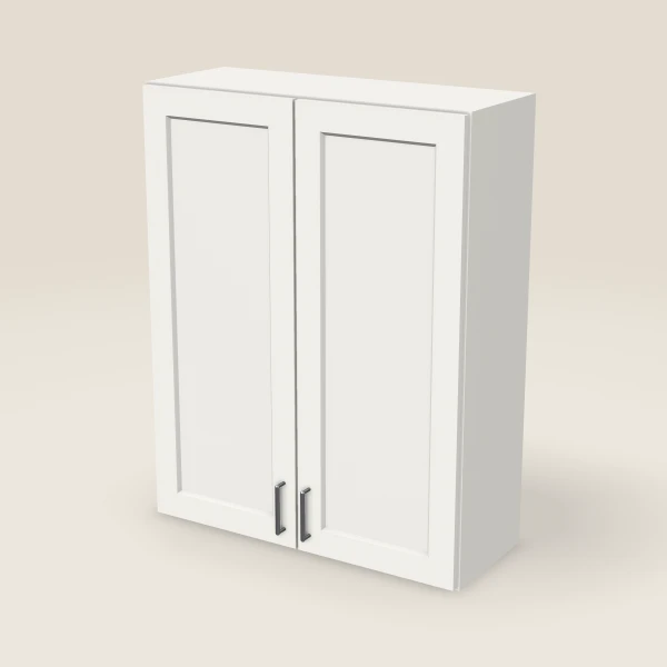 33" Wall Cabinet — 42" High, Double Door, 3D picture