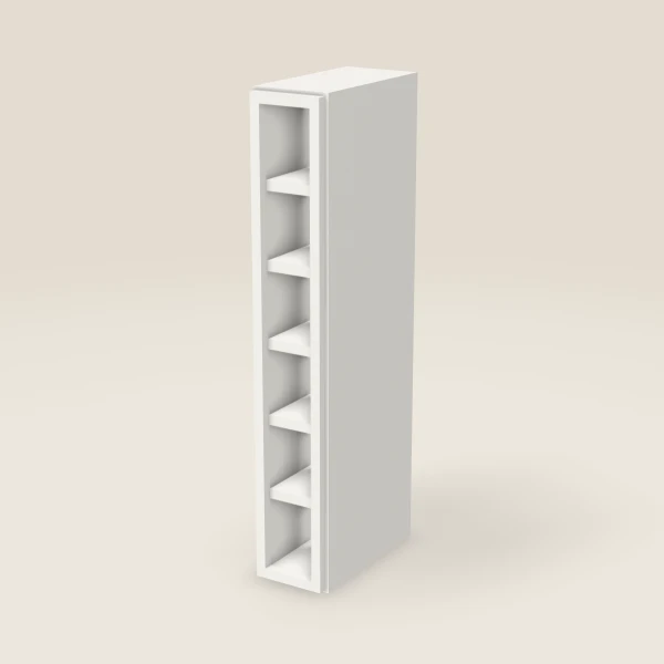 6" Wall Cube — 36" High, 6 Cubes, 3D picture