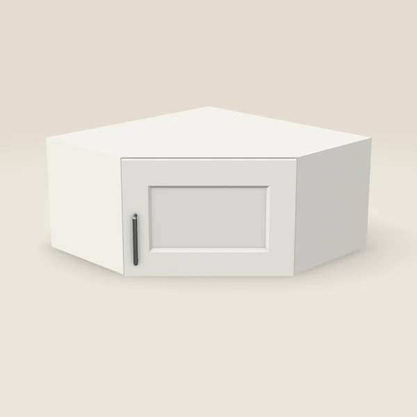 24" Wall Diagonal Corner — 12" High, 3D picture