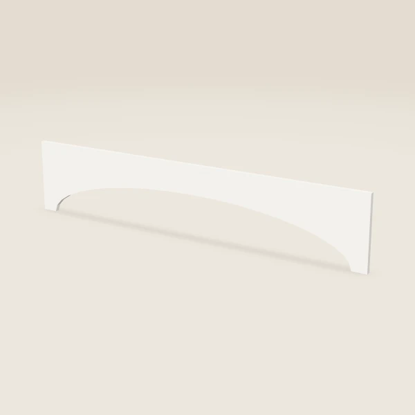 Cenefa arqueada — 12" x 60", imagen en 3D