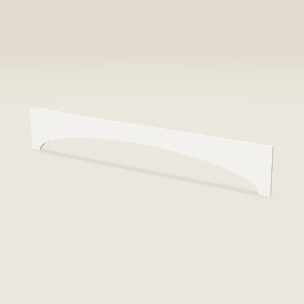 Cenefa arqueada — 12" x 72", imagen en 3D