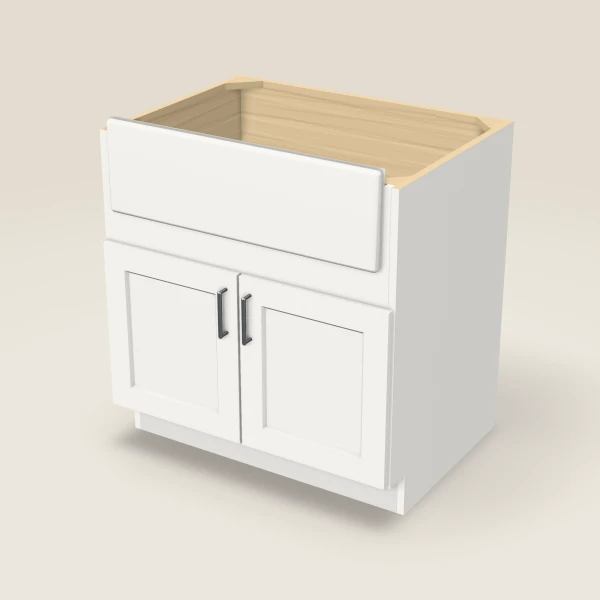 33" Farm Sink Base, 3D picture