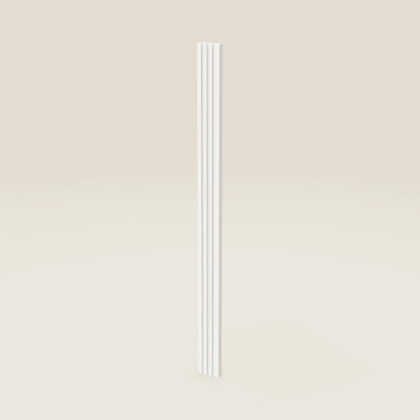Relleno acanalado de 3" — 42" de largo, imagen en 3D