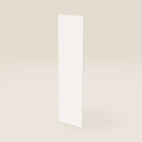 Refrigerator End Panel — 24" x 96" — White Shaker, 3D picture
