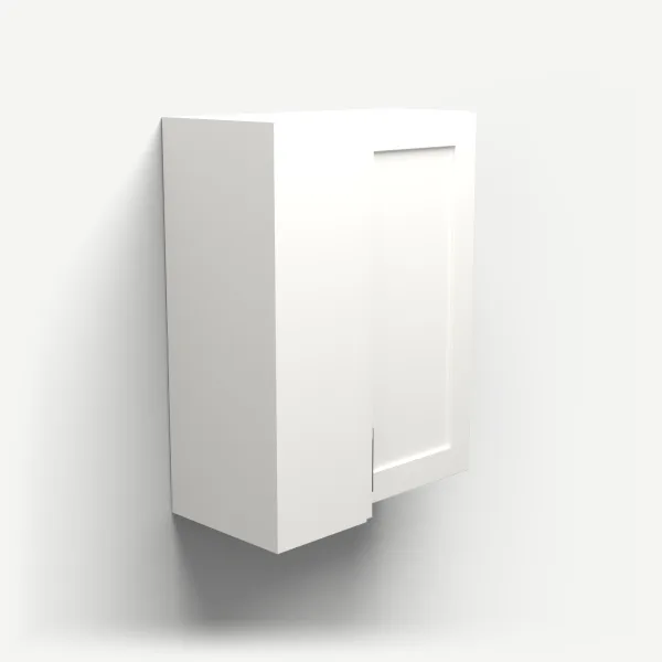 24" Wall Pie Cut Corner — 30" High, 3D picture