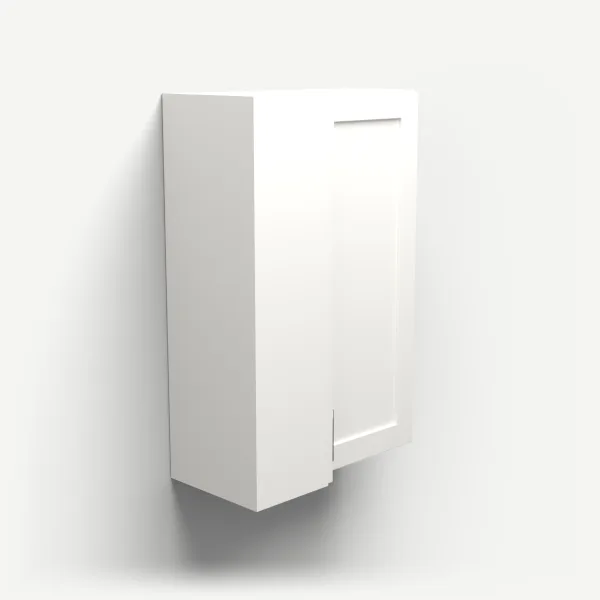24" Wall Pie Cut Corner — 36" High, 3D picture