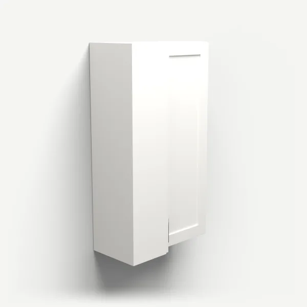 24" Wall Pie Cut Corner — 42" High, 3D picture