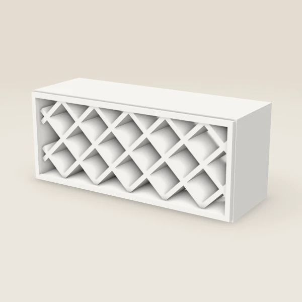 36" Wine Rack Cabinet, 3D picture